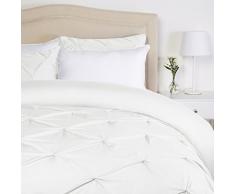 Pinzon - Bettwäsche-Set mit Quetschfalten, 200 x 200 cm - Weiß