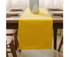 Tischläufer und Platzdeckchen, weich Table Runner 12 x 36 gelb