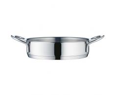 WMF Mini Servier-/ Bratpfanne klein 14 cm, Cromargan Edelstahl poliert, unbeschichtet, Induktion, ideal für kleine Portionen oder Singlehaushalte