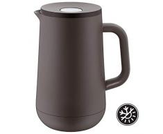 WMF Isolierkanne Thermoskanne IMPULSE 1,0l für Tee oder Kaffee Druckverschluss hält Getränke 24h kalt & warm, Braun