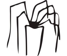 INDIGOS 4051095006121 Wandtattoo w071 Spinne / Insekt 80 x 76 cm, schwarz