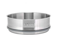 STAUB 26 cm Dämpfeinsatz, Gusseisen, dunkelblau, 29 x 29 x 9 cm