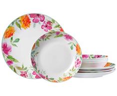 Ritzenhoff & Breker Tafelservice Summer Flowers, 8-teilig, Porzellangeschirr mit Blumendekor