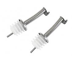 STONELINE 18097 Flaschenausgießer, 2-teilig, Küchenhelfer, edelstahl optik, 5.9 x 5.4 x 2.4 cm