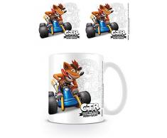 Crash Bandicoot MG25574 Tasse aus Keramik, 11oz/315 ml, Crash Team Racing (Crash Emblem)