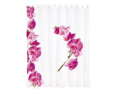 MSV 140799 Duschvorhang - Anti-Bakteriell, waschbar, wasserdicht, mit 12 Duschvorhangringen - Polyester, Lanyu 180x200cm