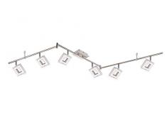 Globo 56138-6 Deckenleuchte Kerstin, Acryl, gebürstetes Chrom