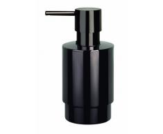 Spirella Premium Seifenspender Nyo in edlem Design | Flüssigseifen-Spender aus Edelstahl | Fassungsvermögen: 200ml | ØxH: 6,5 x 14 cm | Schwarz