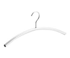 WENKO 17213515100 Kleiderbügel Fox, pulverbeschichtetes Metall, 45 x 17 x 2 cm, Silber matt