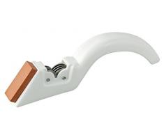 FACKELMANN Messer-/ Scherenschärfer, Edelstahl, weiß, 19 x 4,5 x 6,3 cm