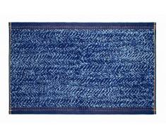 möve Denim Gästetuch Fischgrat mit Hoch - / Tief- Struktur 30 x 50 cm aus 100 % Baumwolle, denim