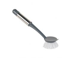 Beldray Nähmaschine la50236 Küche Spülbürste von Schrubber mit Built in Schaber, Edelstahl, Grau, 27 x 6,5 x 5,5 cm