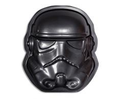 Star Wars Stormtrooper Backform/ Kuchenform, schwarz, aus teflonbeschichtetem Carbonstahl.