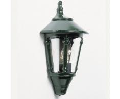 Konstsmide Virgo 569-600 Wandleuchte / B: 24cm T: 15cm H: 44cm / 1x60W / IP23 / lackiertes Aluminium / grün