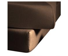 fleuresse L-001115-8020-0100 Jersey Spannbettlaken - Jenny C 100 x 200 cm zartbitter