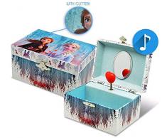 Frozen Schmuckkästchen, quadratisch, 2 Schmuck-Organizer, für Kleiderschrank, zur Aufbewahrung von festlichen Dekorationen, Haushaltsartikel, Unisex, Erwachsene, Mehrfarbig, Einheitsgröße