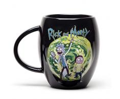 GB Eye Limited Z891270 Cappuccinotasse mit Rick & Morty Design, keramik, Schwarz