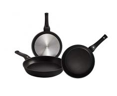 WMF Pfannenset 3-teilig Permadur Premium Edelstahl 20/24/28 cm mit Antihaftbeschichtung für alle Herdarten inkl. Induktion