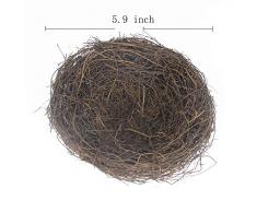 KeFit Co. Ltd Vogelnest aus Rattan, für Garten/Hof, Party, Hochzeit, Osterdekoration, 15 cm