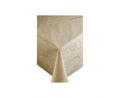 Friedola 28203 Tischdecke Scala, Design-Galaxy, 130/160 cm, creme