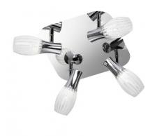 Wofi Deckenleuchte, 4-Flammig, Serie: Villette, chrom