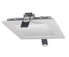 V-TAC 4826 15 W LED Panel Einbauleuchte viereckig 3000 Kelvin warmweisse Licht weiss lackierter Rand VT-1500 SQ