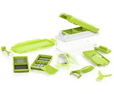 Genius Nicer Dicer Plus | 14 Teile | Schneiden | Reiben | Hobeln | Würfeln | Obst- und Gemüseschneider | Bekannt aus TV | NEU
