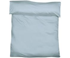 fleuresse Damast 703138 Fb. 2 Bettbezug 135 x 200 cm, mit Hotelverschluss, blau