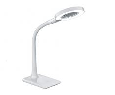 Trio Leuchten LED Tischleuchte 527290101 Lupo, Kunststoff weiß, 5 Watt LED, 4-fach Touch