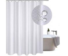 XIYUNTE Duschvorhang 180x180 cm Dicker Duschvorhang für Badezimmer, Polyester-Waffelstoff, wasserdicht und schimmelresistent, waschbar, Badezimmer-Vorhang mit 12 Haken