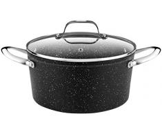 Monix Mineral hoher Kochtopf, Stein Modern 25x14.5x36 cm stein