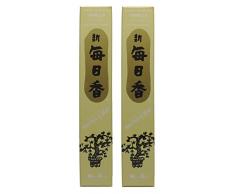Trimontium 98710 Nippon Kodo Morning Star japanische Räucherstäbchen Duopack, 2 x 50 Stück Vanille/Vanilla, 100