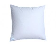 Wolkenkind Federkissen Madrid 80 x 80 cm, 100% Baumwolle Naturprodukt, Füllung 1.200 gr. Federn Klasse 1, Made in Germany