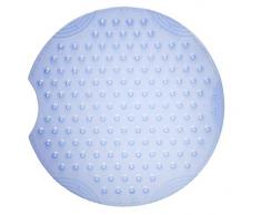 Ridder Tecno Ice Duscheinlage, 100% synthetischer Kautschuk (TPE = Thermoplastisches Elastomere), Transparent-blau, ca. Ø 55 cm