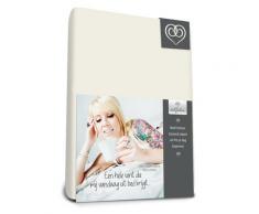 Bed-Fashion Split Topper Spannbettlaken, Jersey, Off Weiß, Betten, 200 x 200 cm