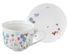 Royal Botanic Gardens Kew Tasse und Untertasse, Motiv: Meadow Bugs, Beige