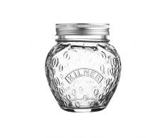 Kilner Marmeladenglas, Erdbeere, 400 ml Einkochglas, Glas, transparent, 11 cm