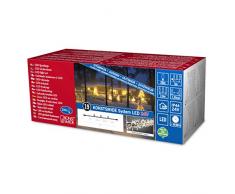 Konstsmide 4643-103 LED Hightech System Erweiterung / Büschellichterkette / für Außen (IP44) / 208 warm weiße Dioden / transparentes Kabel