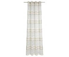 Deko Trends Ösenschal, Stoff, wollweiß-Creme-Taupe, 245x144x245 cm