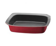 Kaiser Inspiration Braten- und Auflaufform, Keramik, antihaftbeschichtet, hitzebeständig, mikrowellenfest, stapelbar, 38 x 31 x 8,5 cm, rot