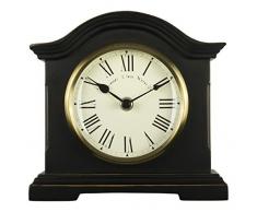 Towcester Clock Works Co. Acctim 33283 Falkenburg Kaminuhr, Schwarz