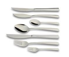 Echtwerk Besteck Set Bali, Edelstahl 18/10, 42-tlg, Silber, 26.6 x 13.4 x 10 cm
