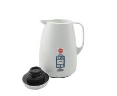 Emsa 505009 Isolierkanne, Thermoskanne, 1l Füllvolumen, Kaffeekanne, Quick Tip Verschluss, Basic in weiß