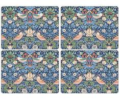 Unbekannt Strawberry Thief Blue Tischunterlage 4 Stück (s)