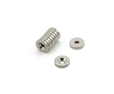 First4magnets F102S-10 10mm Durchmesser x 2mm Dicke X 3mm c/Waschbecken Neodym-Magneten - 1,2 kg ziehen (Süd) (Packung mit 10) silver 25 x 10 x 3 cm, Stück
