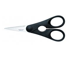 Fiskars Küchenschere mit Flaschenöffner, Länge: 20 cm, Qualitätsstahl/Kunststoff, Essential, 1023820
