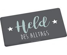 infinite by GEDA LABELS (INFKH) Brettchen Held des Alltags Frühstücksbrett Melamin, Grau, 23,5 x 14 x 0.5 cm