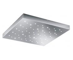 Trio Leuchten LED Deckenleuchte Titus 676615006, Metall Chrom, 22 Watt LED, mit Fernbedienung
