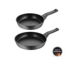 WMF Permadur Premium Bratpfanne Set, 2-teilig, Ø 24, 28 cm, Aluminium beschichtet, Kunststoffgriff mit Flammschutz, induktionsgeeignet