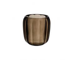 Villeroy & Boch Coloured DeLight Windlicht Natural Cotton, 15,5 cm, Kristallglas, Klar/Braun